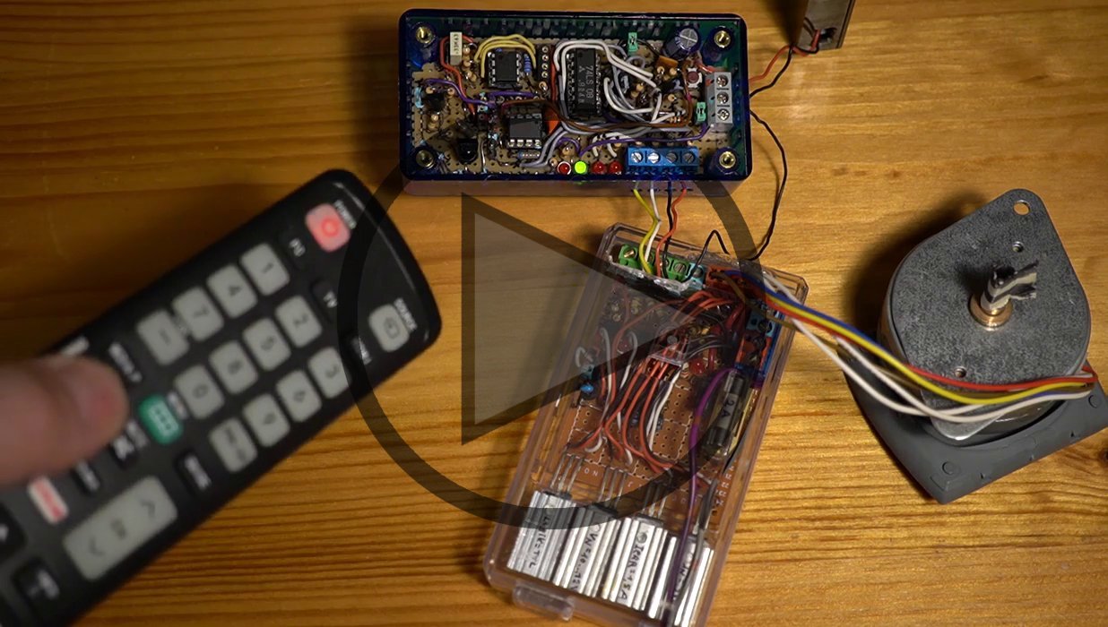 IR-Recv mit Schrittmotor Video